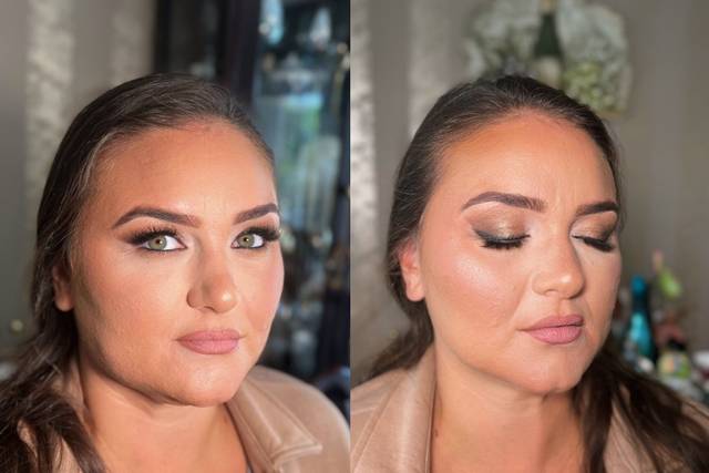 Cool toned soft glam.