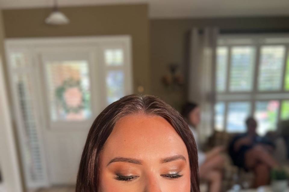 Bronzed glow.