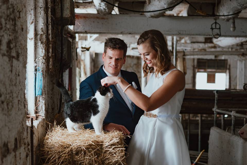 Farm Wedding Portrait