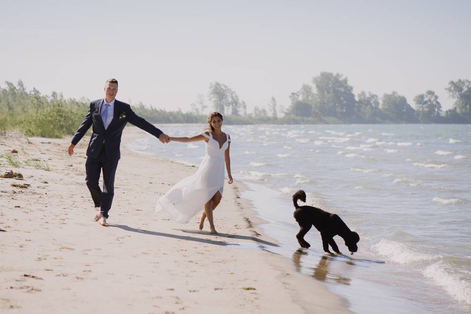 Beach Wedding at Sandbanks