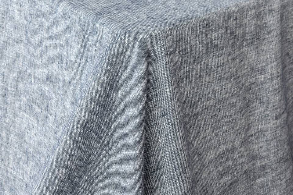 Natural Linen in Chambray