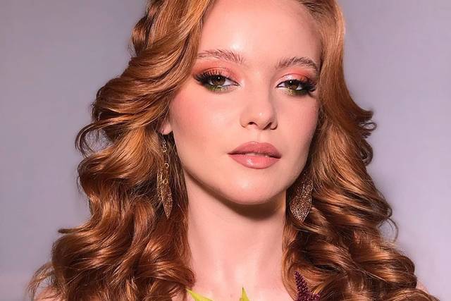 Glamorous and dewy