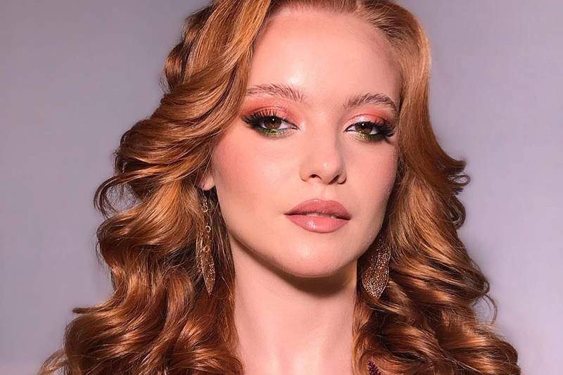Glamorous and dewy