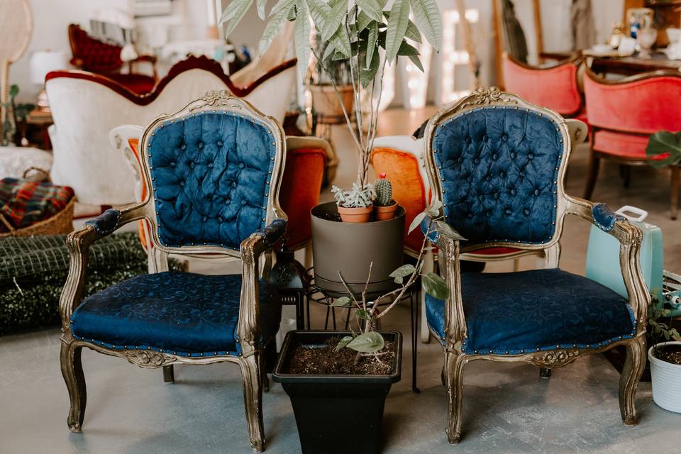 Matching vintage chairs