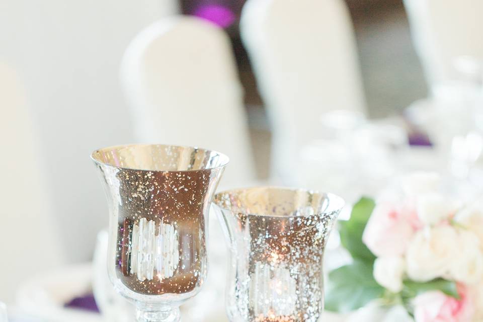 Silver twist goblets