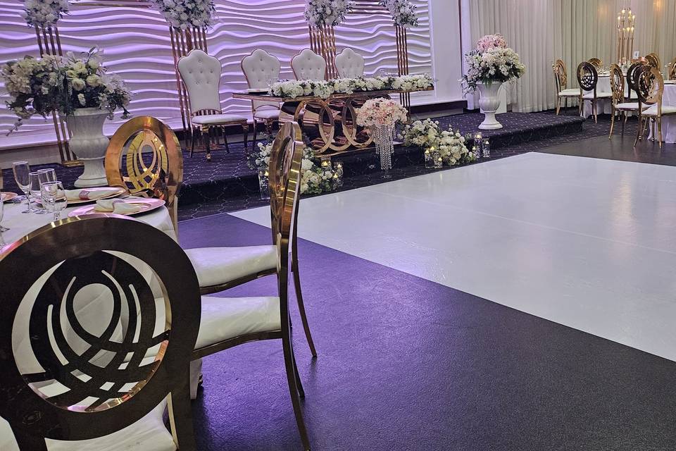 Head table and dance floor