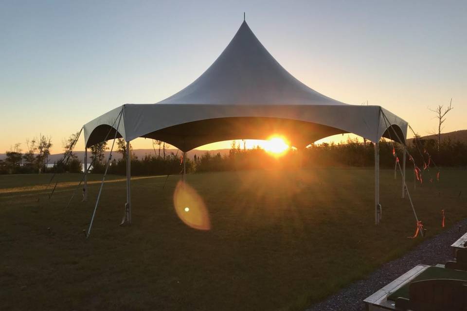 Two 35' x 40' Hexagon Tents