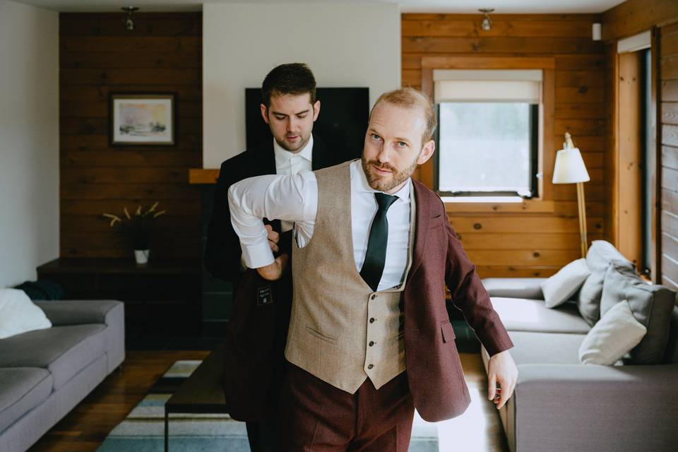 Groom's preparation