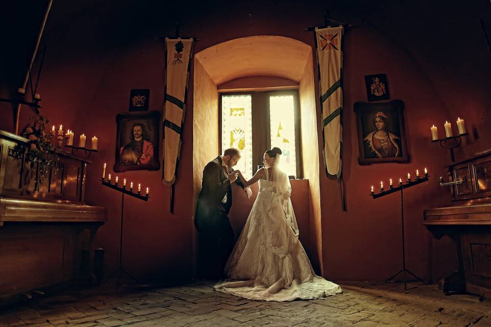 Wedding castle art photography