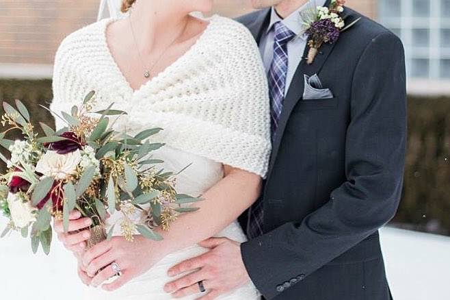 Kitchener, Ontario bride and groom