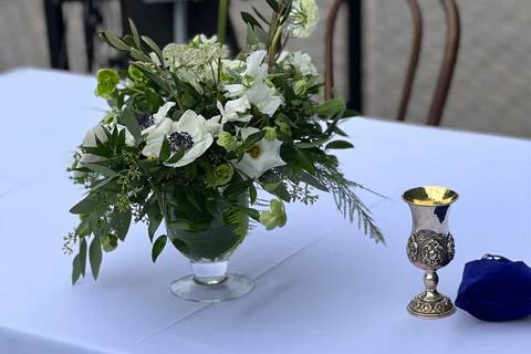 Elegant side table arrangement