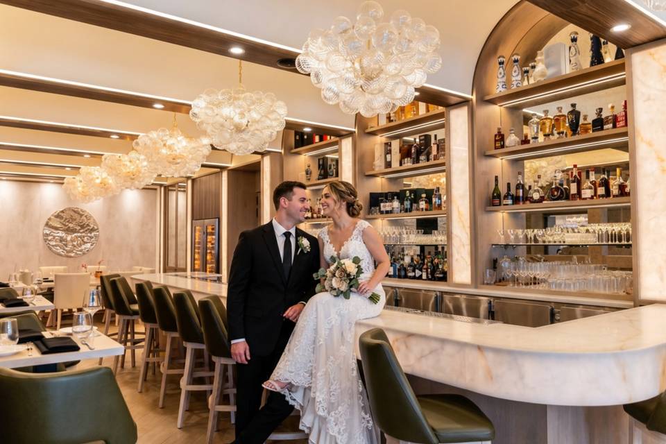 Couple at bar