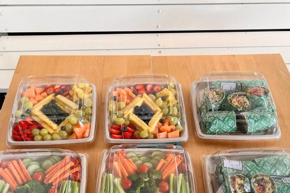 Fruit, Veggii & Wraps Platters