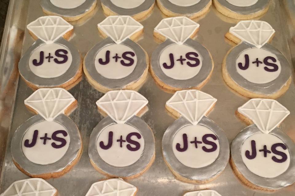 Wedding ring cookies