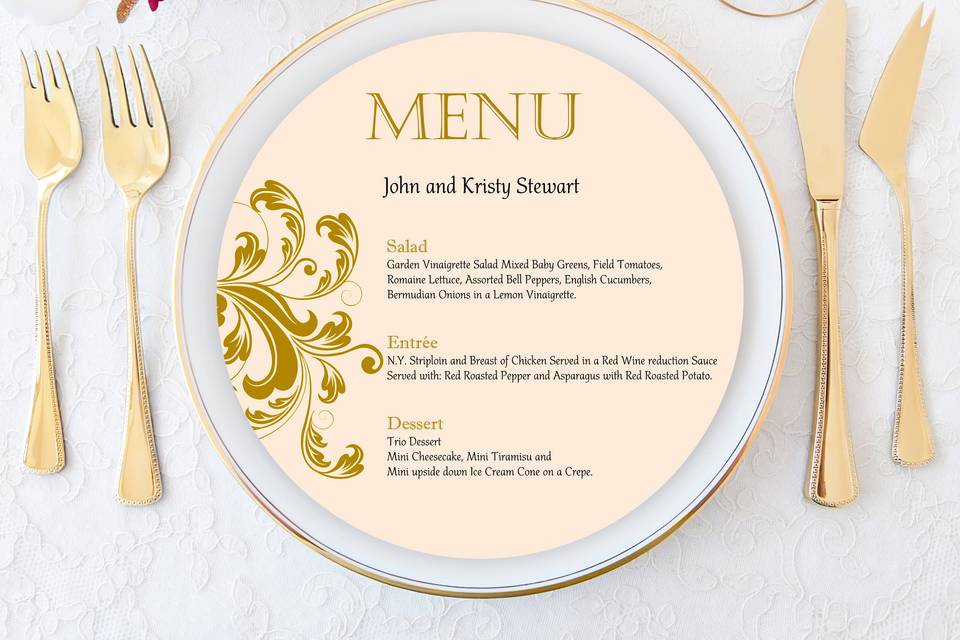 Blush Menu