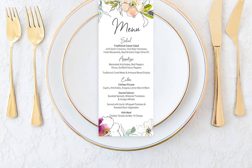 Plate Menu