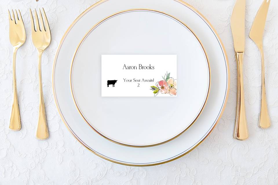 Food Choice Place cards