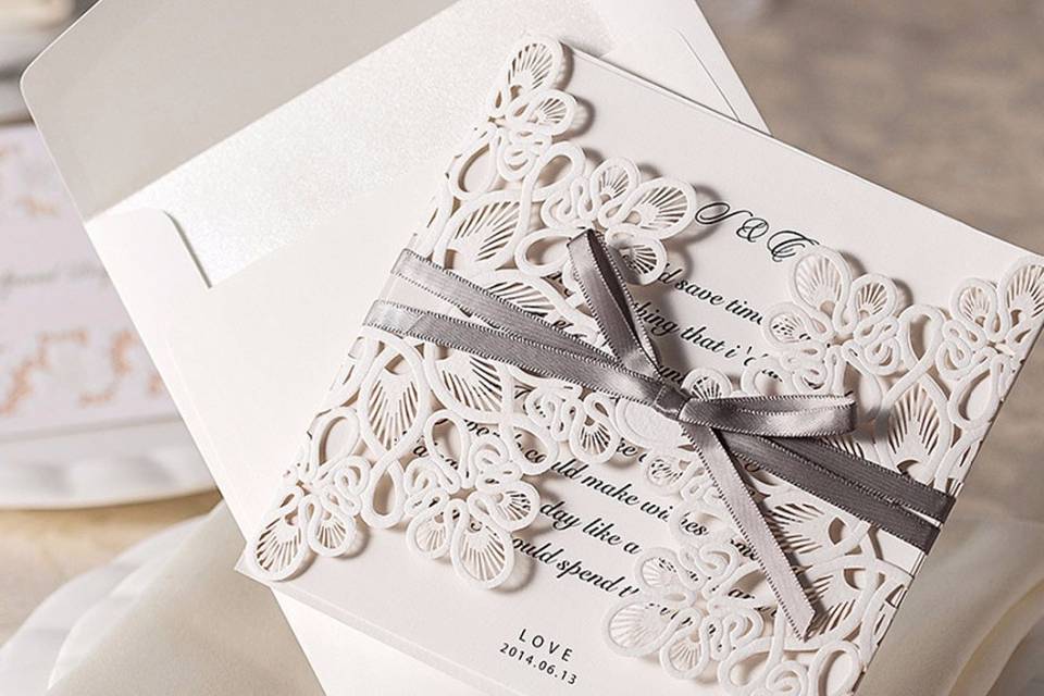 Laser Cut Wedding Invitations