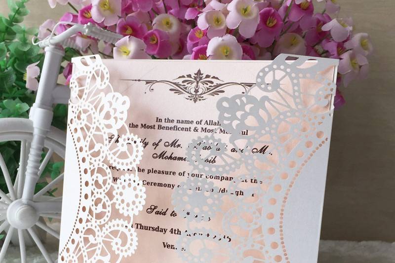 Laser Cut Invitations