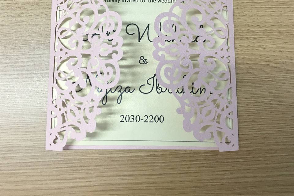 Laser Cut Invitations