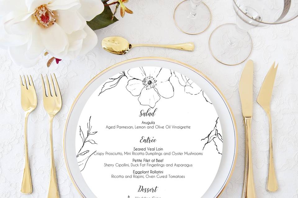 Round menu