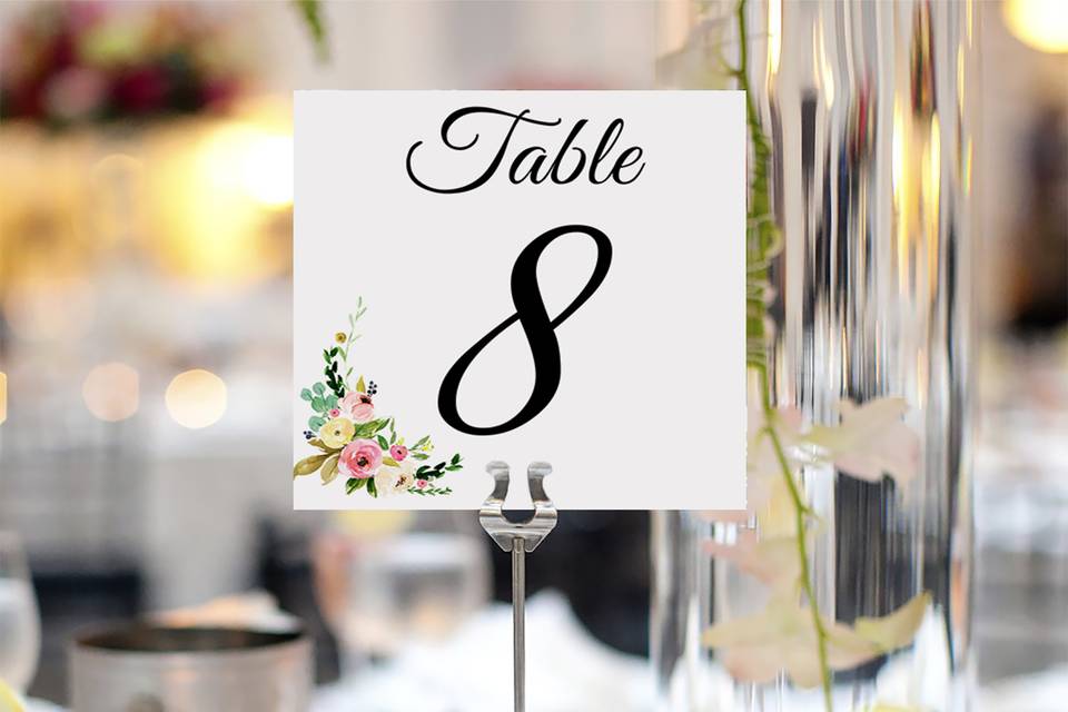 Table Numbers