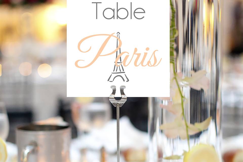 Table Numbers