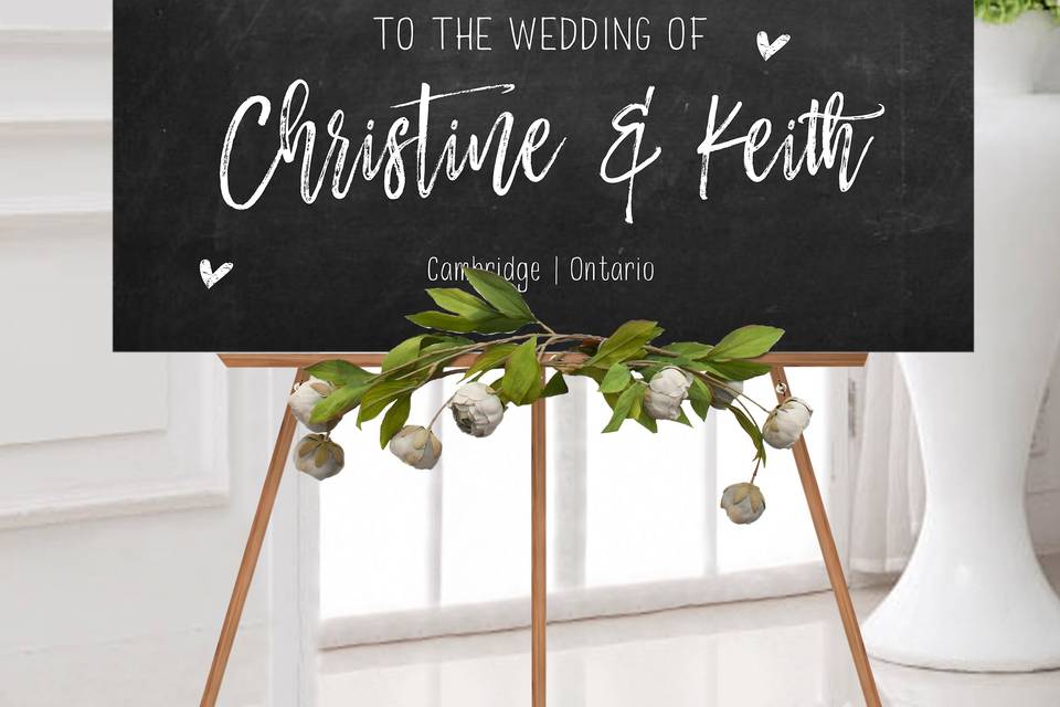 Wedding Welcome Sign