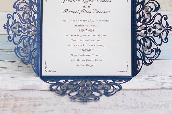 Laser Cut Invitations