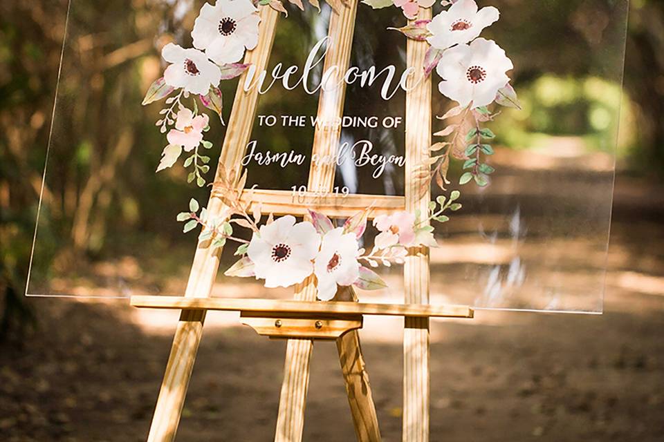 Wedding Welcome Sign