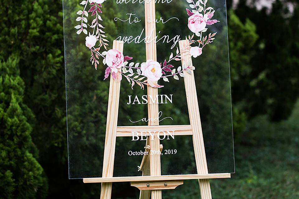 Wedding Welcome Sign