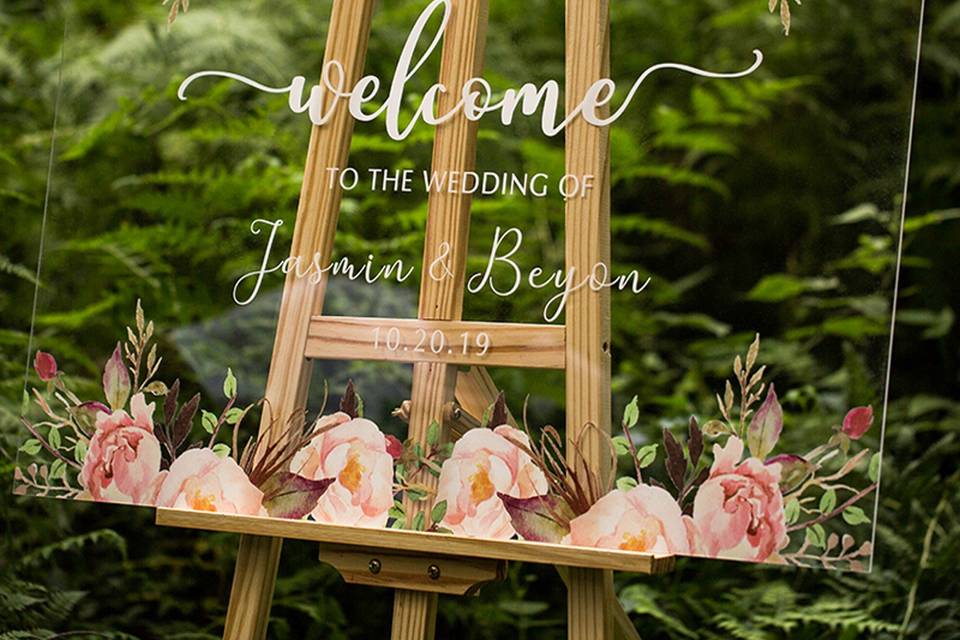 Wedding Welcome Sign