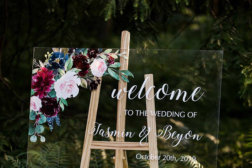 Wedding Welcome Sign