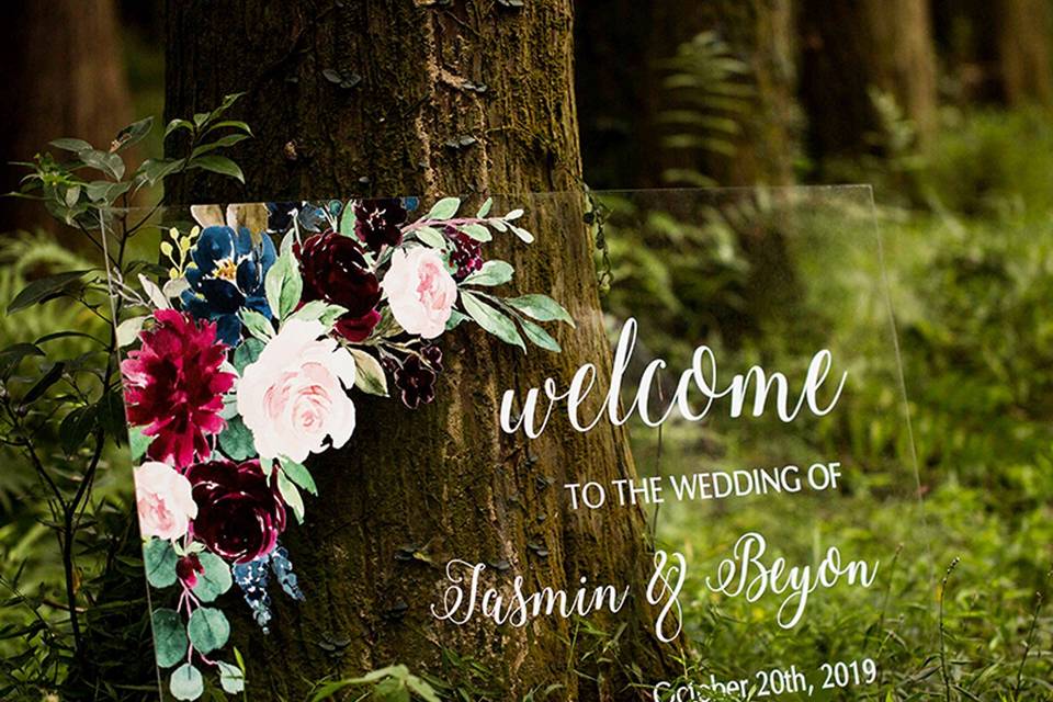 Wedding Welcome Sign