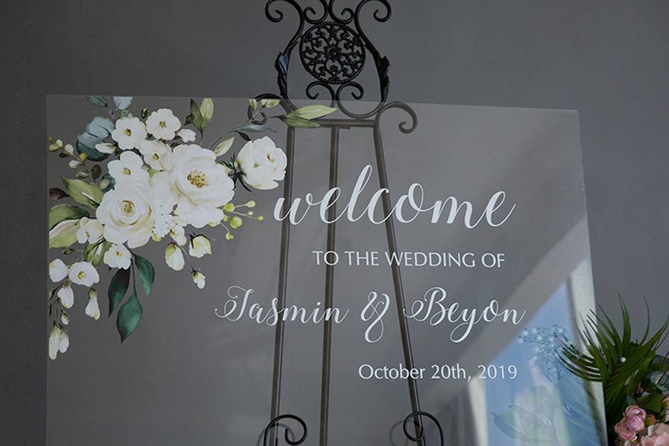 Wedding Welcome Sign