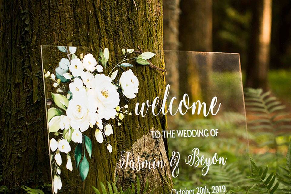 Wedding Welcome Sign