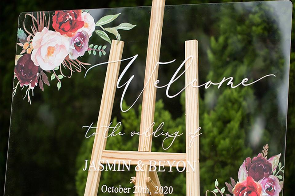 Wedding Welcome Sign