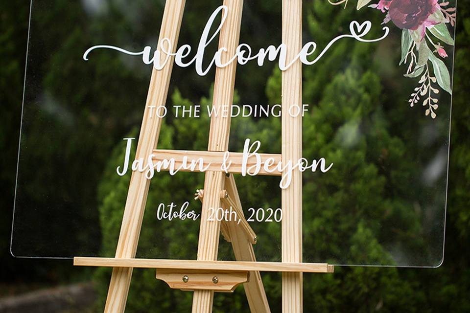 Wedding Welcome Sign