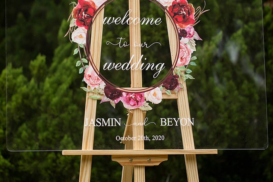 Wedding Welcome Sign