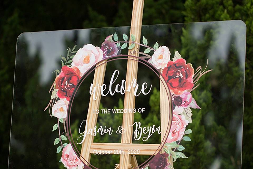 Wedding Welcome Sign