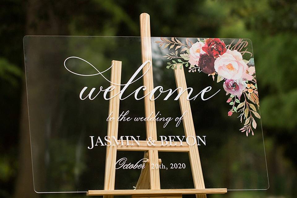 Wedding Welcome Sign