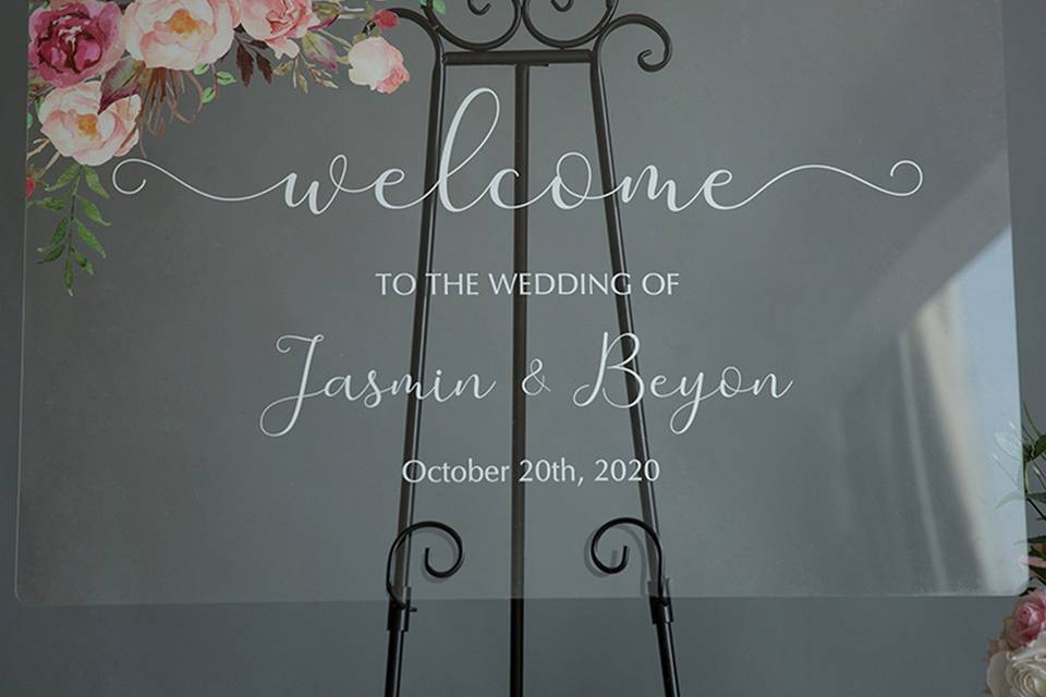 Wedding Welcome Sign