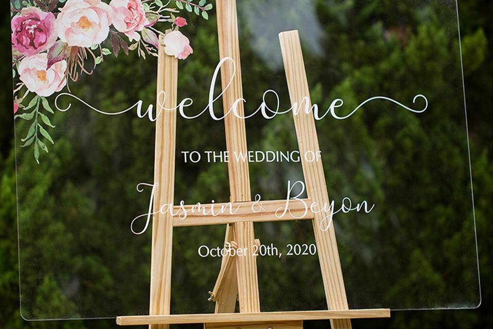 Wedding Welcome Sign