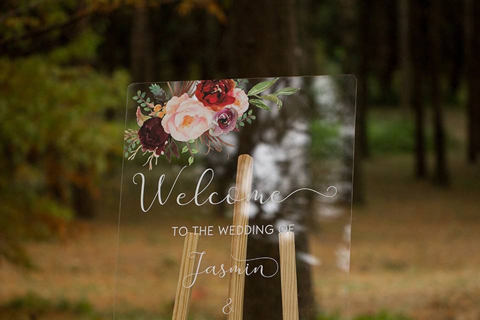 Wedding Welcome Sign