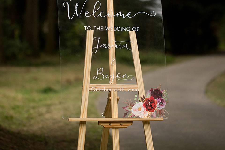 Wedding Welcome Sign