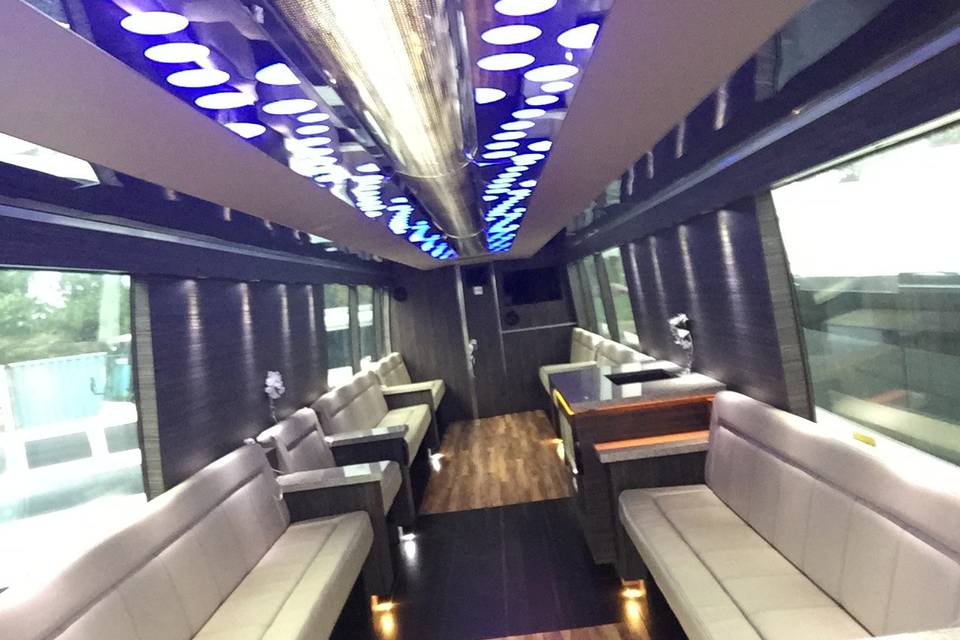 Luxury limo bus