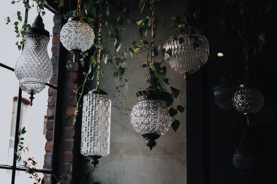 Elegant hanging lights