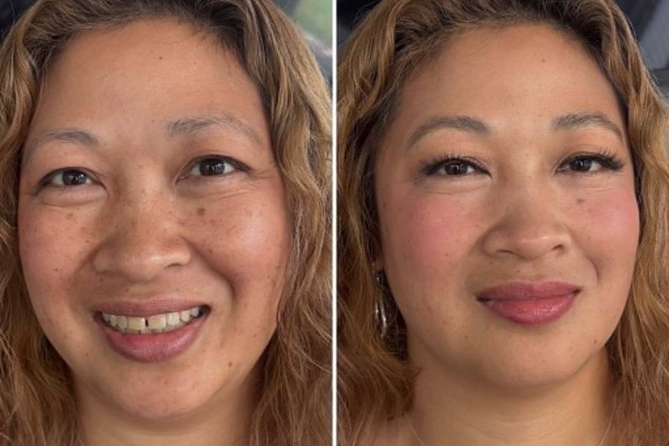 Wedding guest make-up