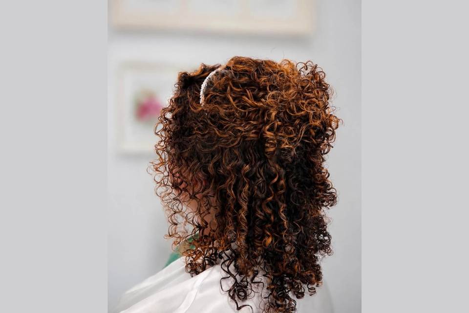 Curly Hair Updo