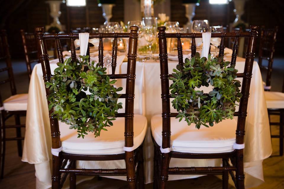 Chairs and Wreaths